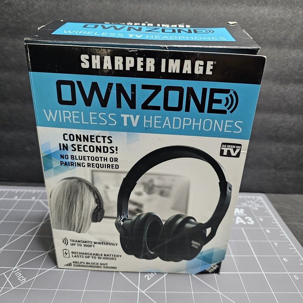 Sharper Image Ownzone wireless tv headphones rechargeable Never used
